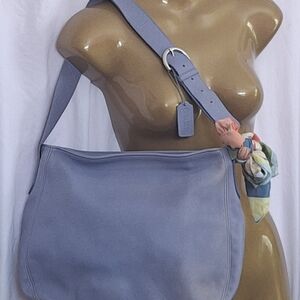 Coach *Rare* Vintage Periwinkle Large Soho Zip Hobo Bag